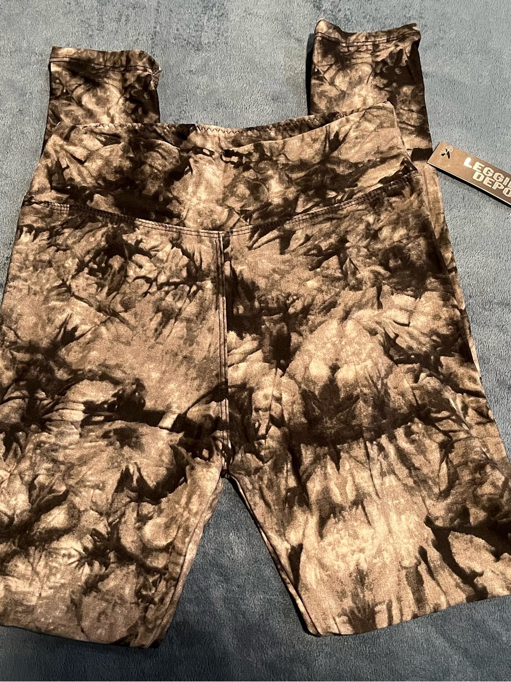 Leggings Depot Kids Black Tie-Dye Bike Shorts
